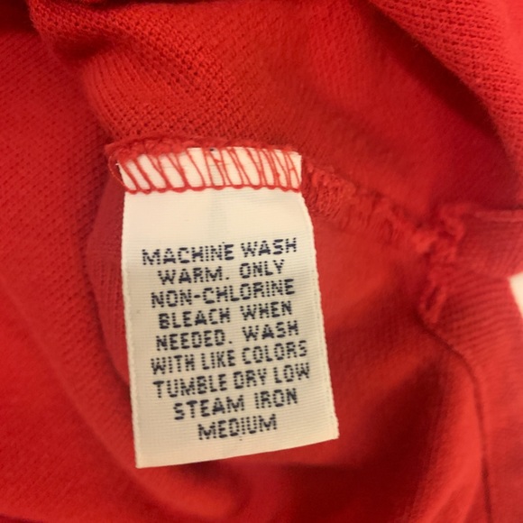 Vintage Ralph Lauren Polo LS Cardinal RED XL shirt - Picture 6 of 8
